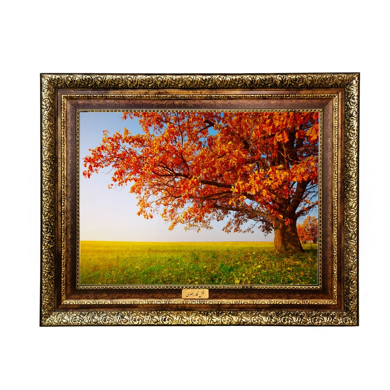 تابلو فرش ماشینی نقش نگار رضوی طرح منظره کد 103H