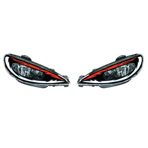 چراغ جلو مدل pe-newfire مناسب برای پژو 206 بسته 2 عددی