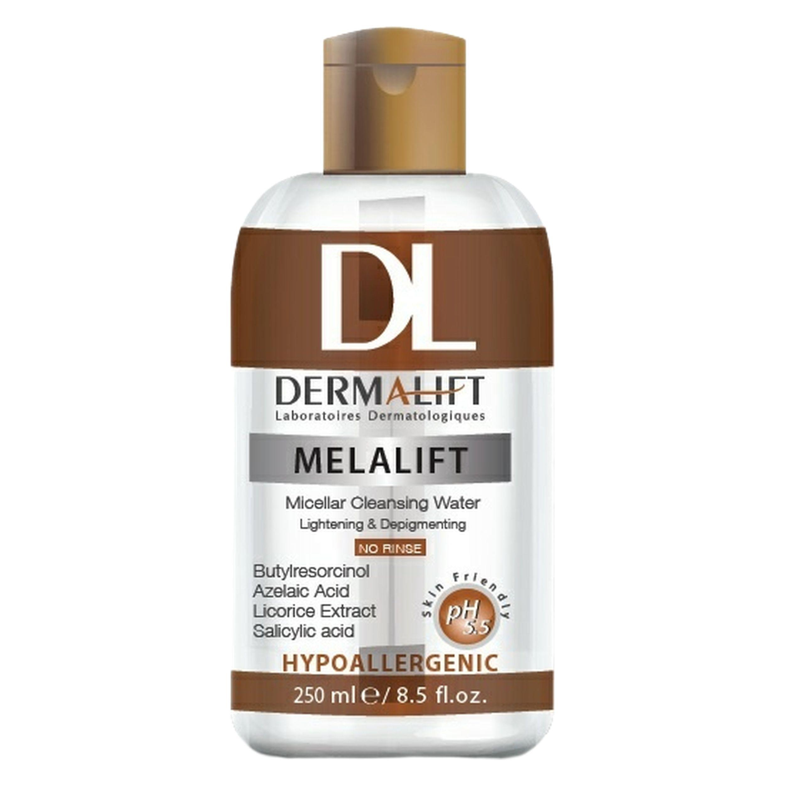 محلول پاک کننده آرایش صورت درمالیفت مدل MELALIFT حجم 250 میلی لیتر