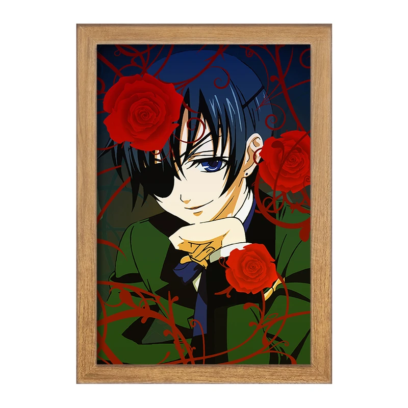 تابلو خندالو مدل شیل انیمه خادم سیاه Black Butler  کد 16309