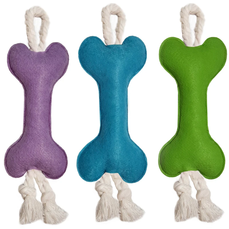 اسباب بازی سگ مدل استخوان طنابدار کد 301 بسته 3 عددی