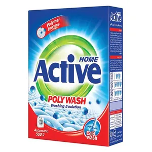 پودر ماشین لباسشویی اکتیو مدل Poly Wash وزن 500 گرم بسته 5 عددي