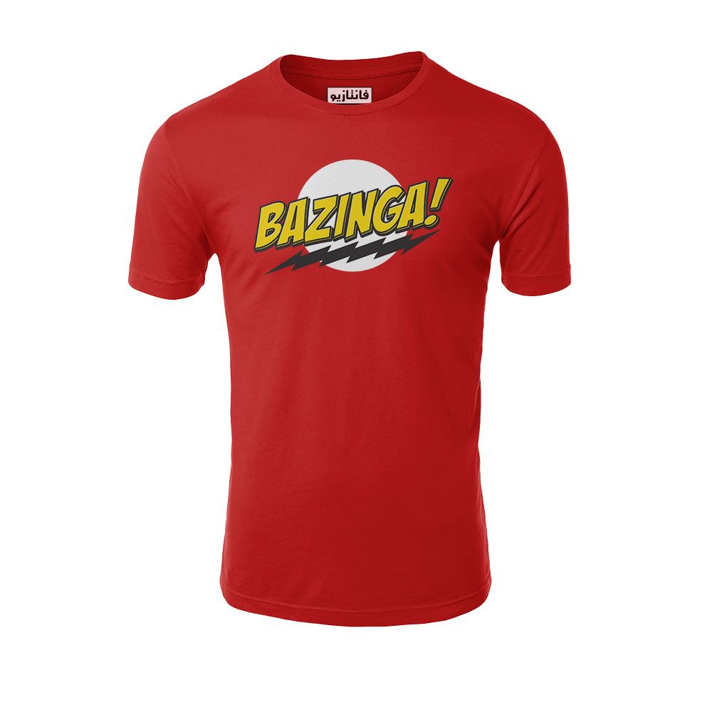 تی شرت آستین کوتاه مردانه فانتازیو مدل 261 طرح BAZINGA کد BBT057 -  - 2