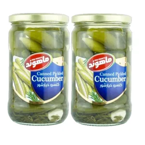 خیارشور ویژه نمکی ماهوند - 660 گرم مجموعه 2 عددی