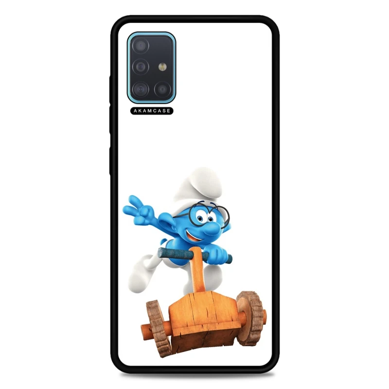 کاور آکام مدل AMC-WSGA51-SMURFS-17 مناسب برای گوشی موبایل سامسونگ Galaxy A51