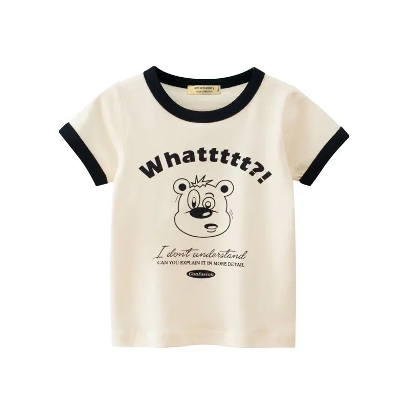 تی شرت آستین کوتاه دخترانه هومنیتی مدل WYKGTSHT9359-BLK