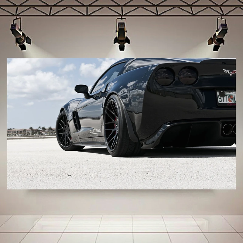 تابلو شاسی طرح ماشین مدل کوروت C6 کد AR4220