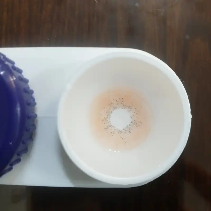 لنز چشم فلش مدل هیدروکسی  رنگ عسلی خاکی روشن