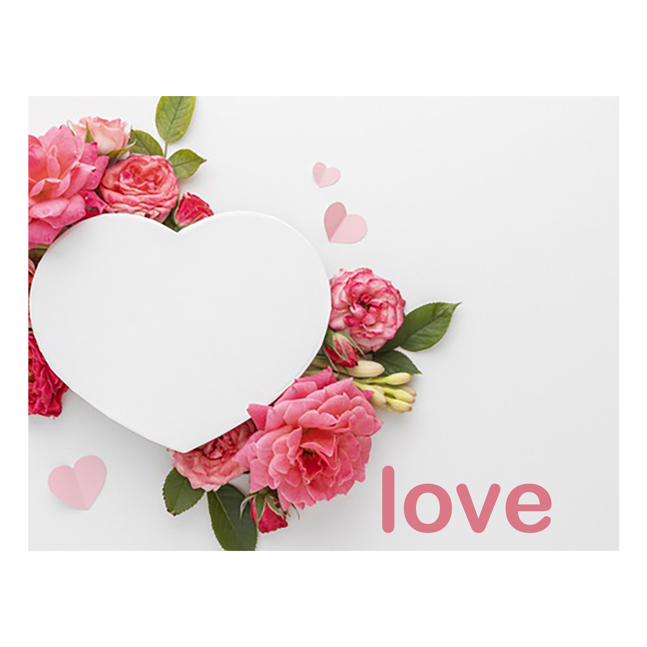 کارت پستال ماهتاب طرح love کد 1923