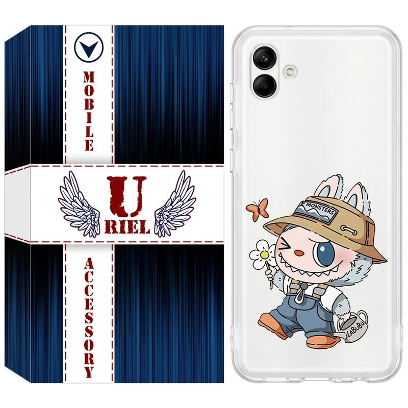 کاور یوریل مدل Clear کد 111 طرح لبوبو Labubu مناسب برای گوشی موبایل سامسونگ Galaxy A04e