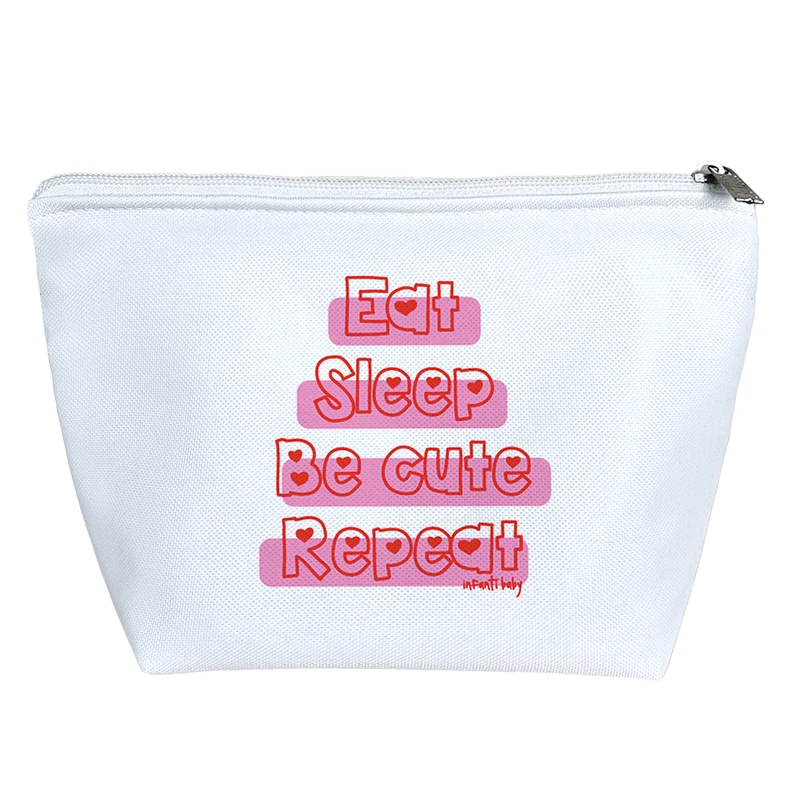 کیف لوازم آرایش دخترانه خندالو مدل جملات انگلیسی کد H298