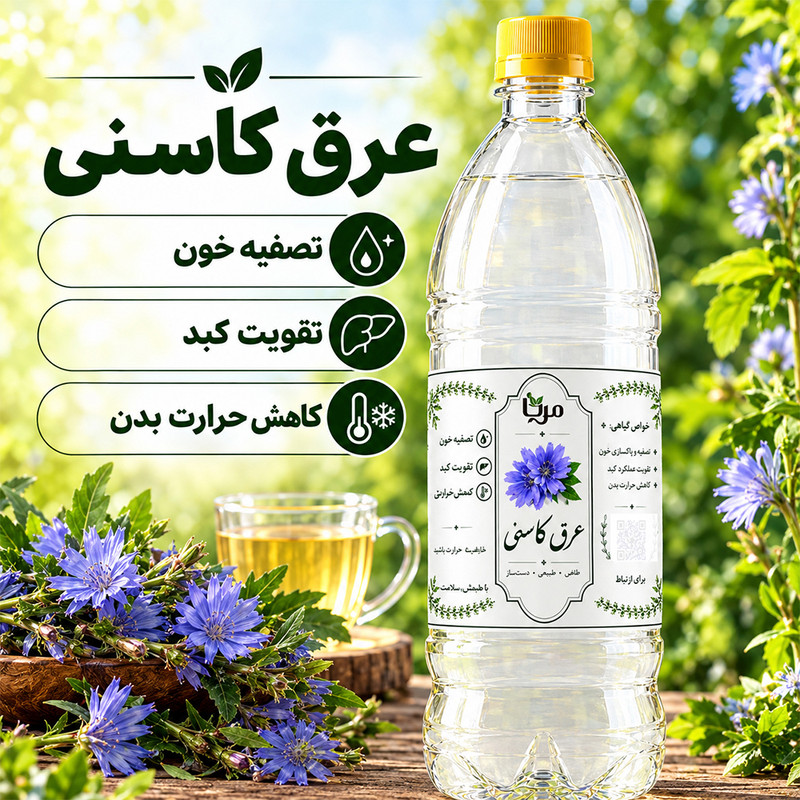 عرق کاسنی مِرنا - 1 لیتر