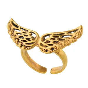 انگشتر گالری عزیزی طرح بال مدل 14930
