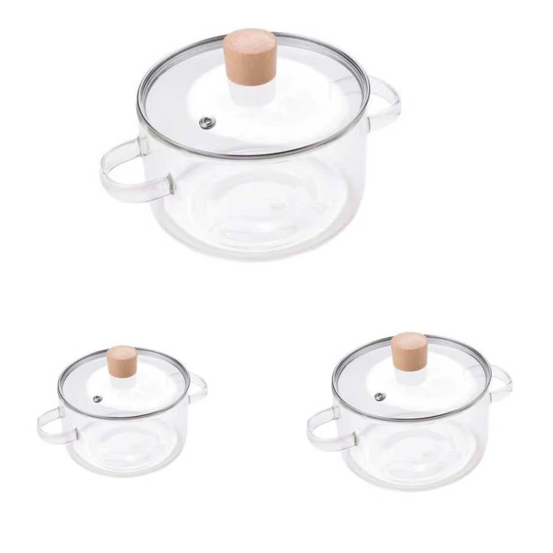 سرویس قابلمه 6 پارچه مدل شیشه ایی مجموعه 3 عددی