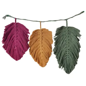 دیوارکوب بافتنی مدل برگی کد S3