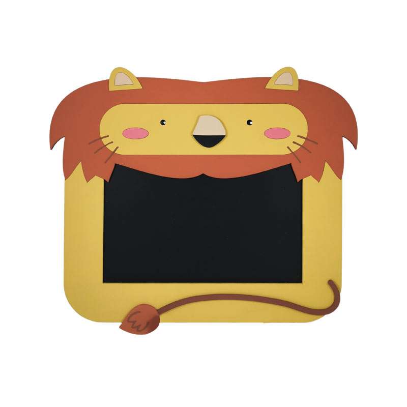 تخته سیاه طرح شیر مدل MKids39 سایز 32x30 سانتی متر