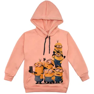 هودی پسرانه مدل مینیون F140 رنگ گلبهی