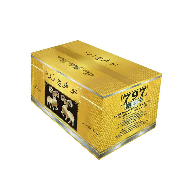 چای سیاه قلم خارجی آسام هندوستان دو قوچ - 10 کیلوگرم