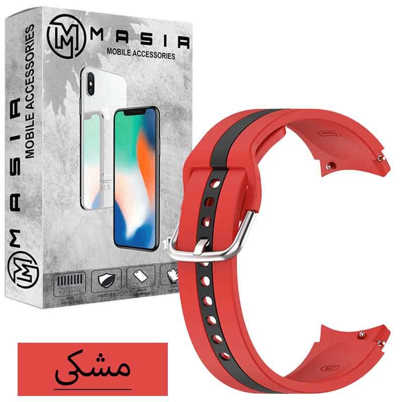بند مسیر مدل Silic Dual Color مناسب برای ساعت هوشمند سامسونگ Galaxy Watch 4 Classic 46 mm -  - 5