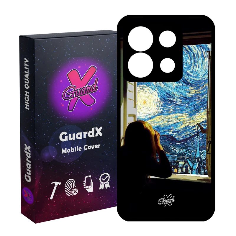 کاور گارد ایکس طرح Art مدل Glass10268 مناسب برای گوشی موبایل شیائومی Redmi Note 13 5G