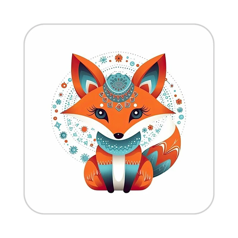 زیر لیوانی کاکتی طرح حیوانات رنگی مدل mp26249