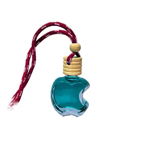 خوشبو کننده خودرو مدل آویز طرح اپل با رایحه بلوبری حجم 12 میلی‌لیتر