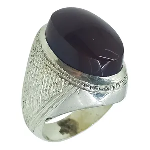 انگشتر نقره مردانه سلین کالا مدل عقیق کد ce-As200