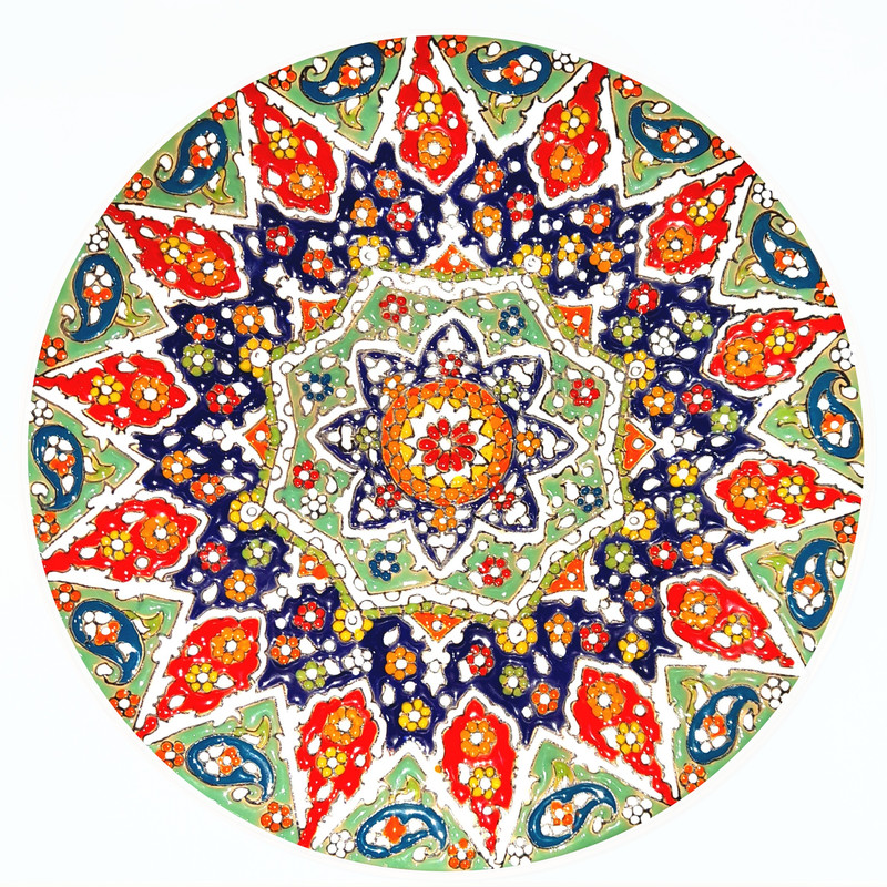 بشقاب مینا کاری مدل 01