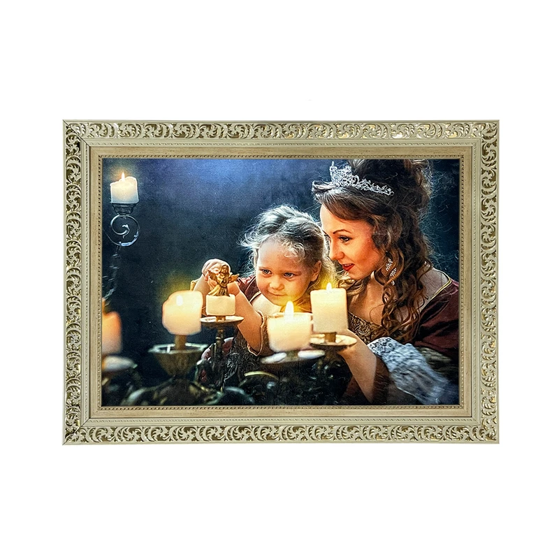 تابلو فرش ماشینی طرح دستبافت مدل مادر و فرزند کد 7763