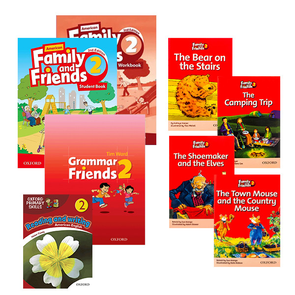 کتاب Family and Friends 2 اثر Naomi Simmons انتشارات آکسفورد 8 جلدی
