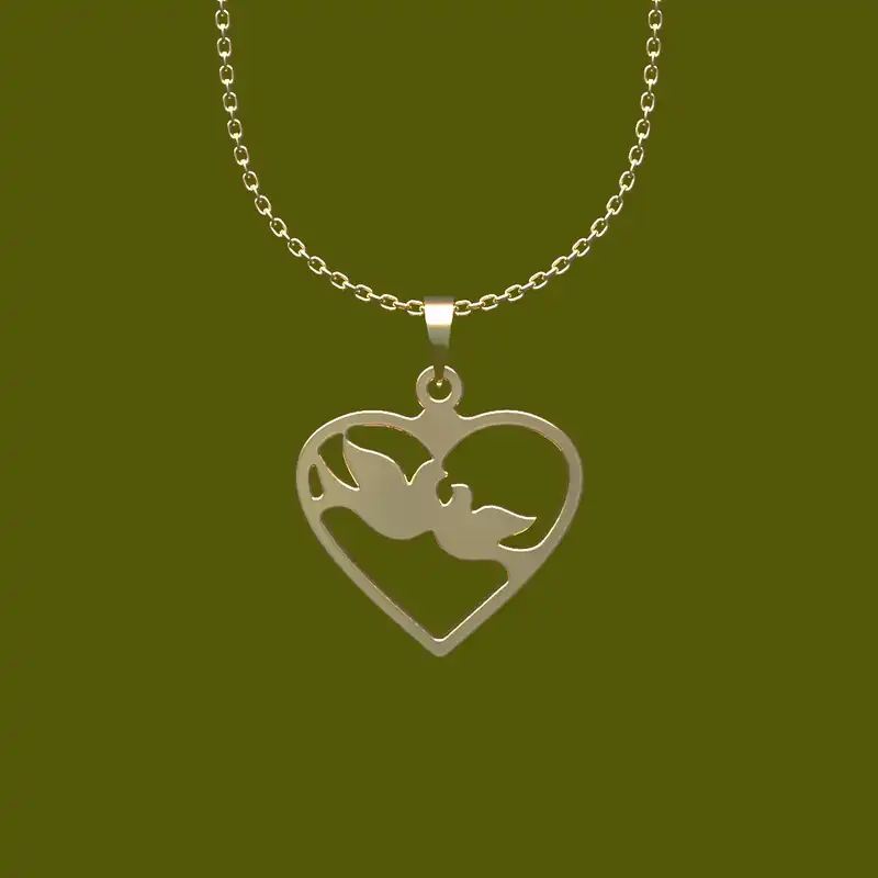 گردنبند طلا 18 عیار زنانه مدوپد مدل برگ کد CA11099