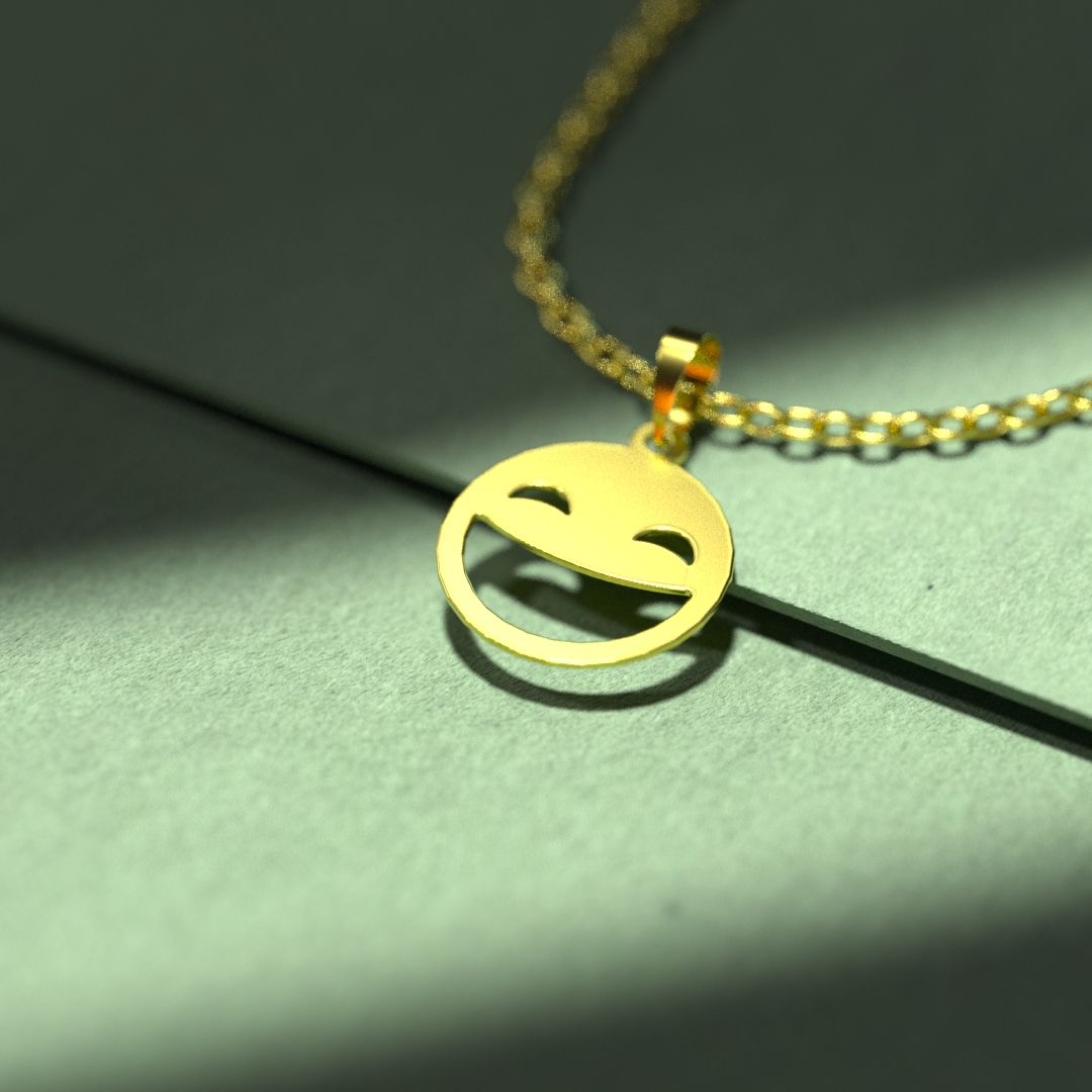 گردنبند طلا 18 عیار زنانه مدوپد مدل ایموجی کد c2-1-1002 -  - 2