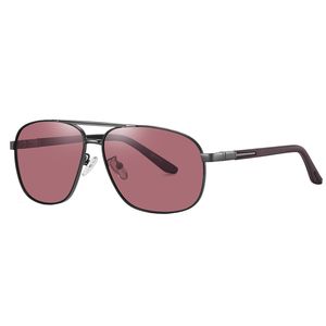 عینک آفتابی خلبانی مردانه آلبرت وگ مدل 6306C21P39 Polarized Maroon
