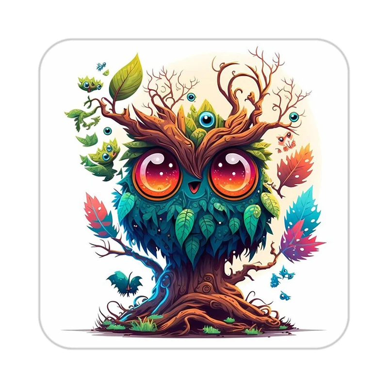 زیر لیوانی کاکتی طرح حیوانات رنگی مدل mp26437