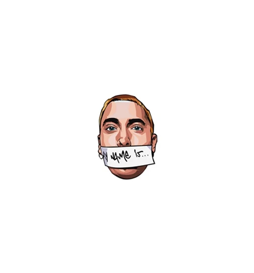 استیکر لپ تاپ لولو طرح EMINEM کد 559