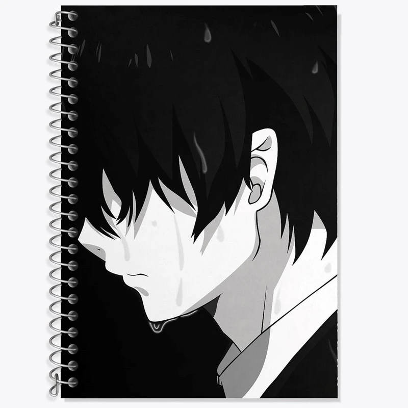 دفتر لغت 50 برگ خندالو مدل رین انیمه جنگیر آبی کد 16396