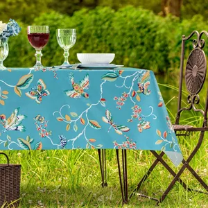 رومیزی مادام کوکو مدل Violet Indigo Rectangle سایز 200x140 سانتی‌متر