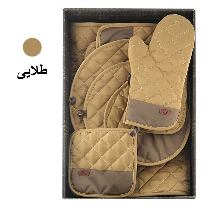 ست لوازم پارچه ای آشپزخانه 12 پارچه دبلیو اس مدل اشپز باشی