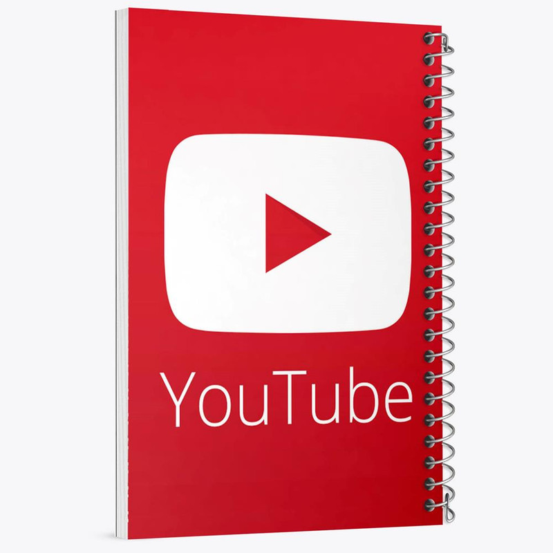 دفتر مشق 50 برگ خندالو مدل یوتیوب YouTube کد 8429