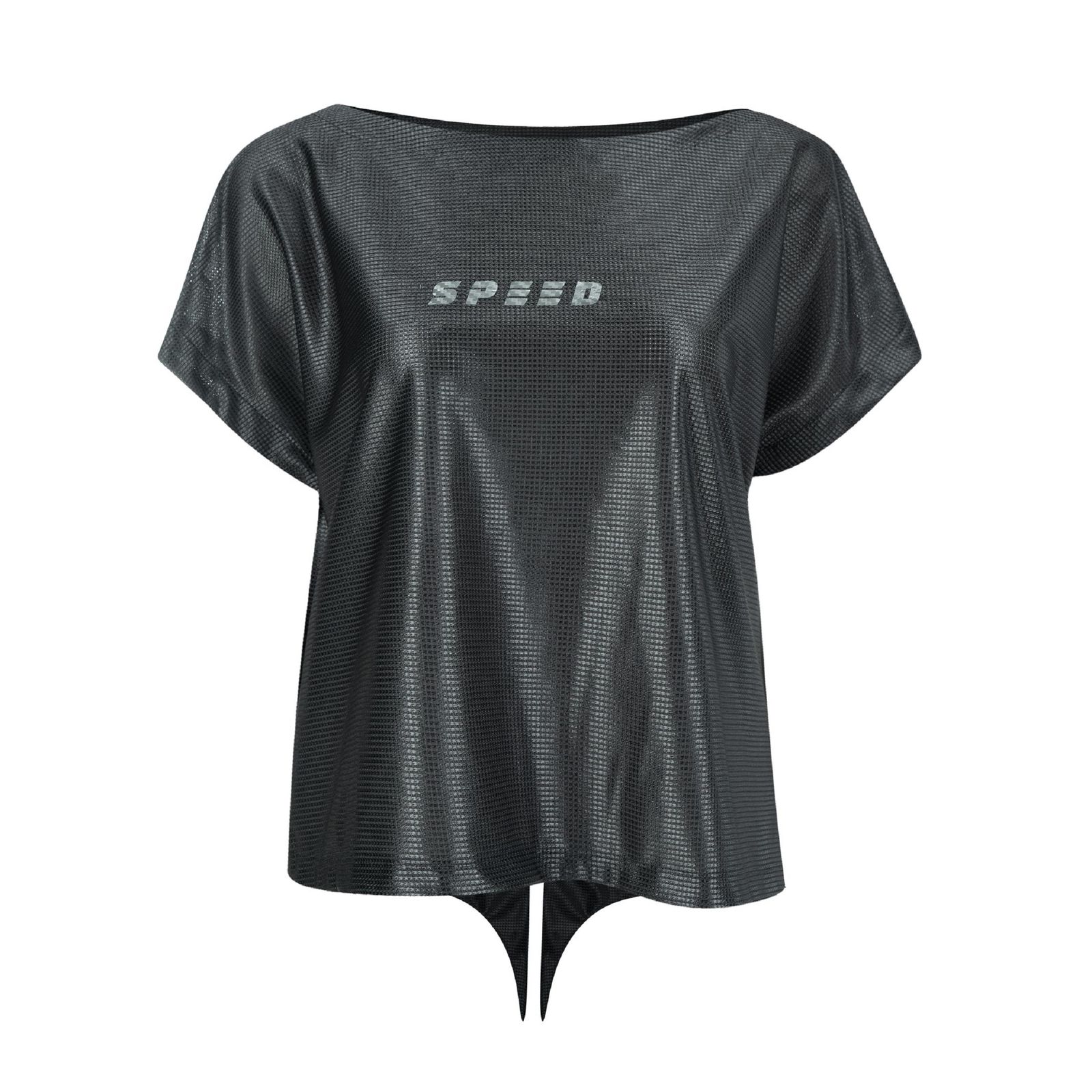 تی شرت آستین کوتاه ورزشی زنانه جوتی جینز مدل آزاد کد 1551214 رنگ طوسی تیره