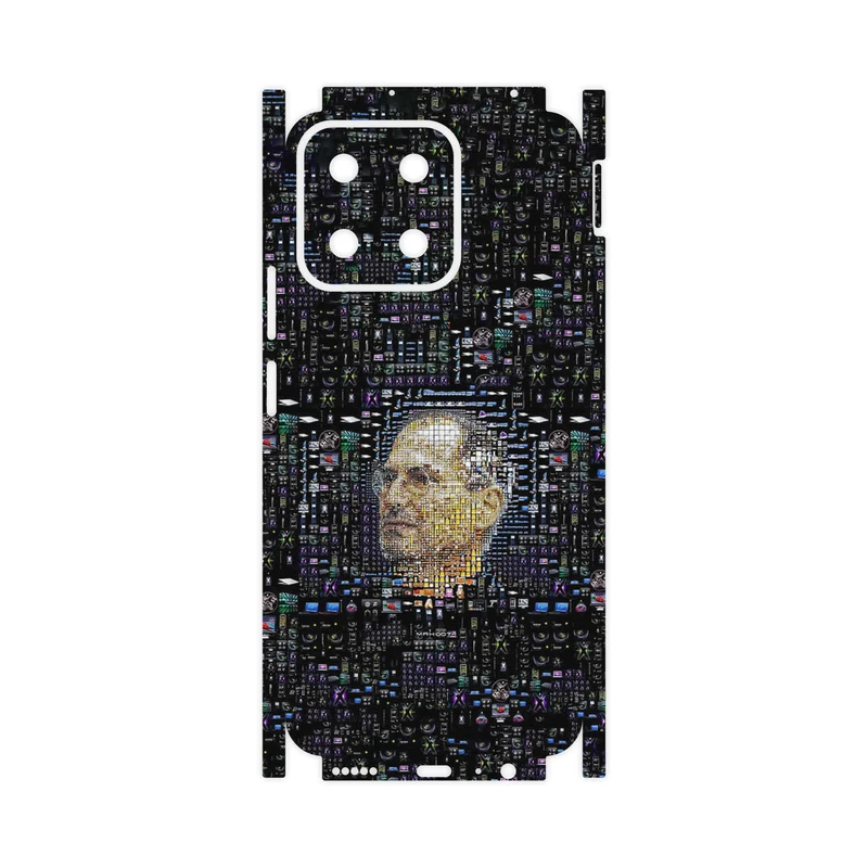 برچسب پوششی ماهوت مدل Collage of Steve Jobs 2-FullSkin مناسب برای گوشی موبایل آنر X7c