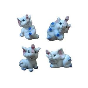 مجسمه مدل فیل های بازیگوش کد MKZ07 مجموعه 4 عددی