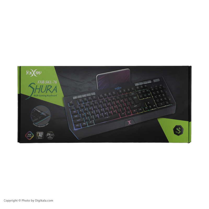 کیبورد مخصوص بازی فاکس ری مدل FXR-SKL-76 1
