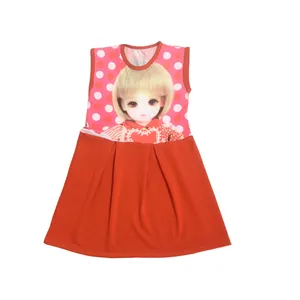 پیراهن دخترانه مدل خالدار کد 1