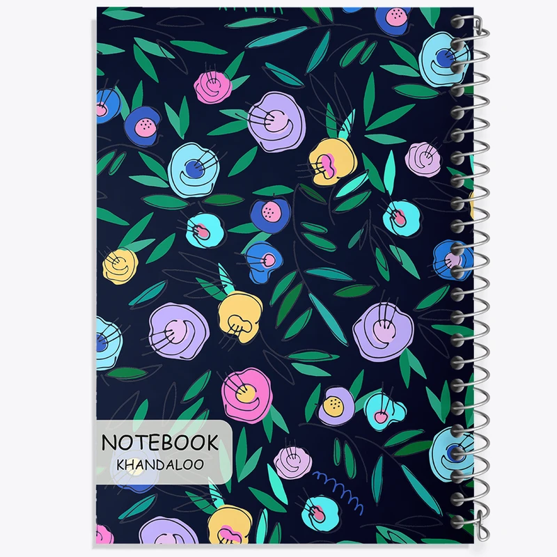 دفتر لیست خرید 50 برگ خندالو طرح گل گلی کد N242