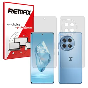 Remax Resistant model matte screen protector suitable for the OnePlus 12R mobile phone along with the back protector