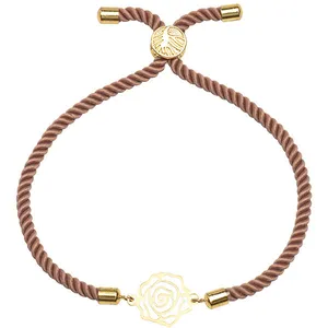 دستبند طلا 18 عیار زنانه الن نار مدل گل رز 1469