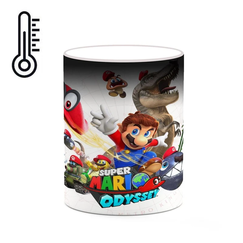 ماگ حرارتی کاکتی مدل بازی سوپر ماریو Super Mario Odyssey کد mgh30600