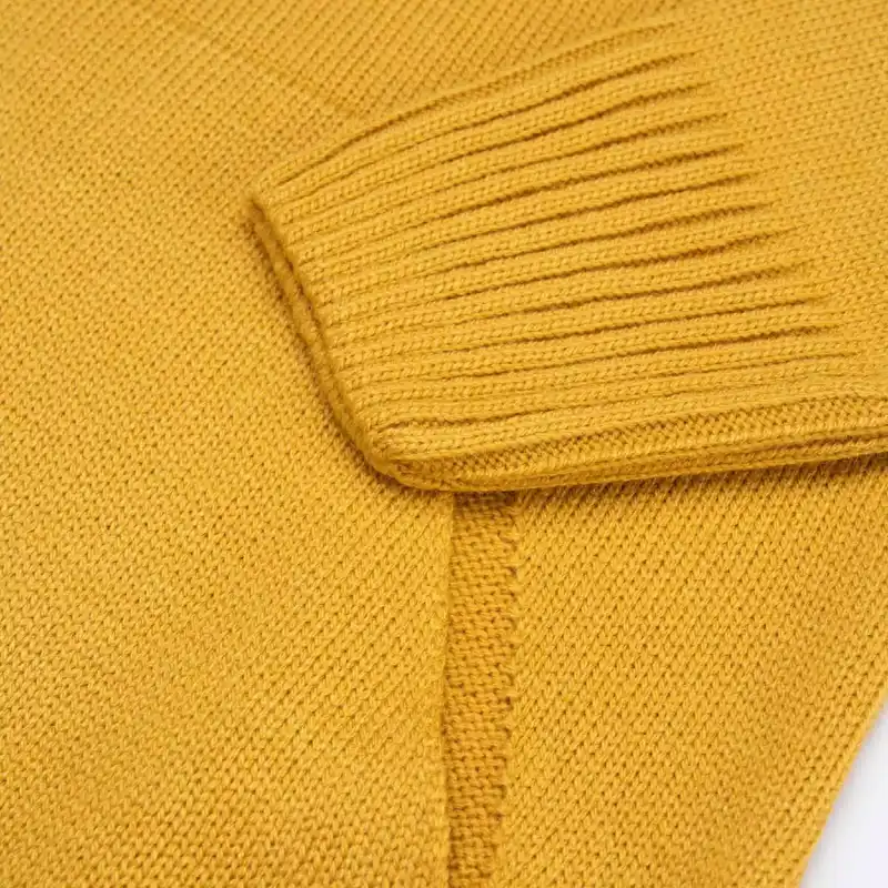 هودی بافت زنانه تولیکا کد 787817 رنگ خردلی