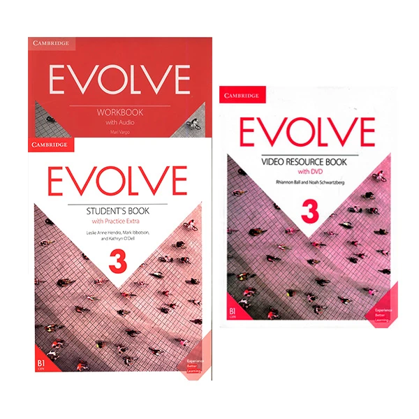 کتاب Evolve 3 و Video Resource Book Evolve 3 اثر Leslie Anne Hendra و Mark Ibboston و Kathryn O'Dell انتشارات دانشگاه کمبریج 3 جلدی